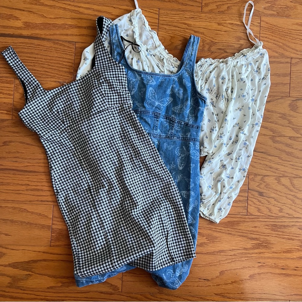 Lot of 3 clothes dresses shirt small s assorted lot mixed